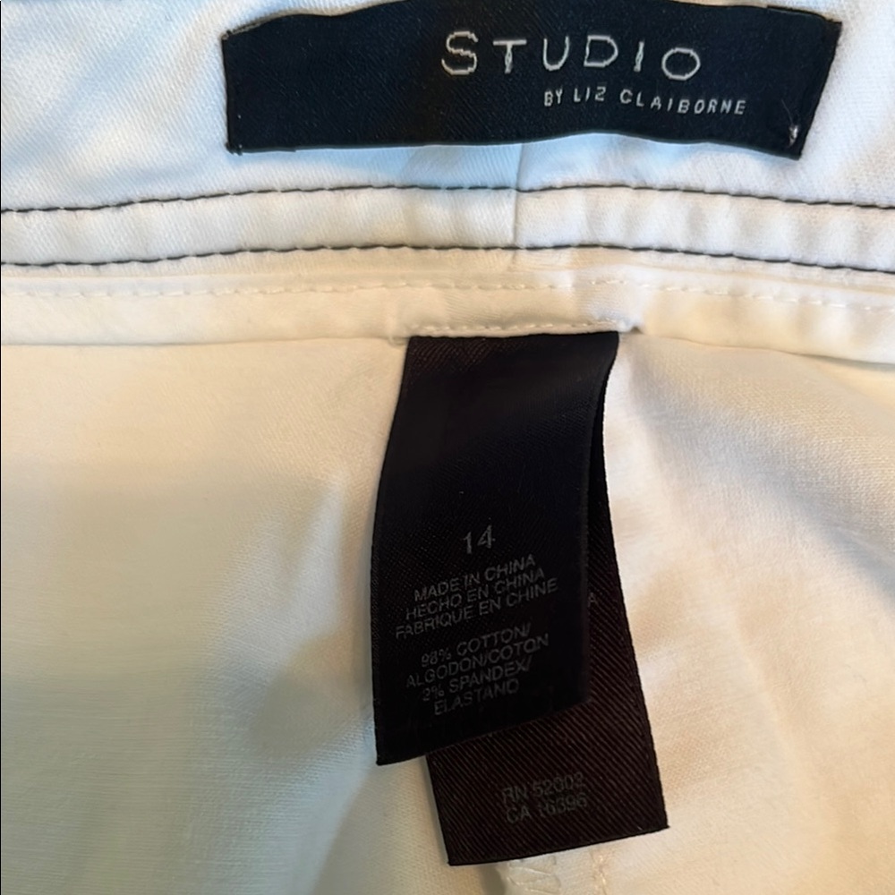 Studio by Liz Claiborne White Pants